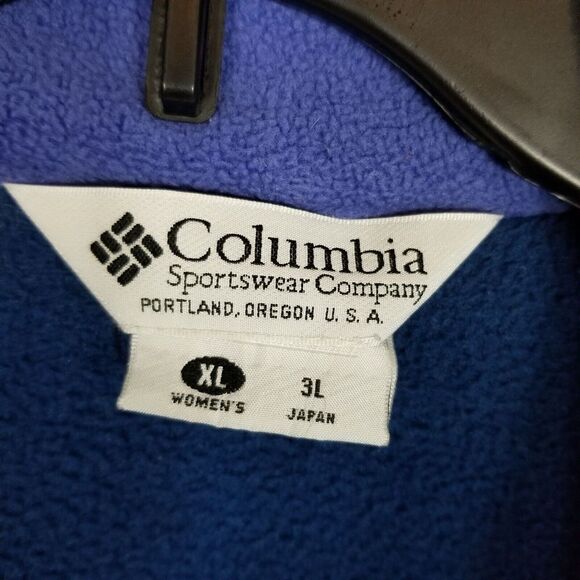 VTG Columbia Women Bugaboo 3 in 1 Winter Jacket Ski Size XL Green Blue - Picture 8 of 10